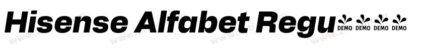 Hisense Alfabet Regu字体转换